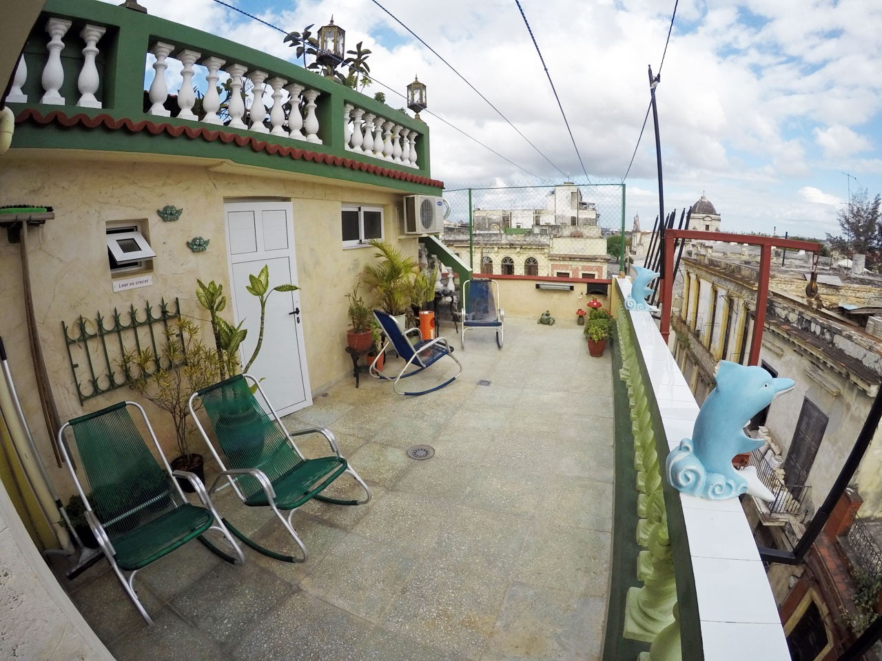Upper floor balcony of Mirador de Paula casa particular
