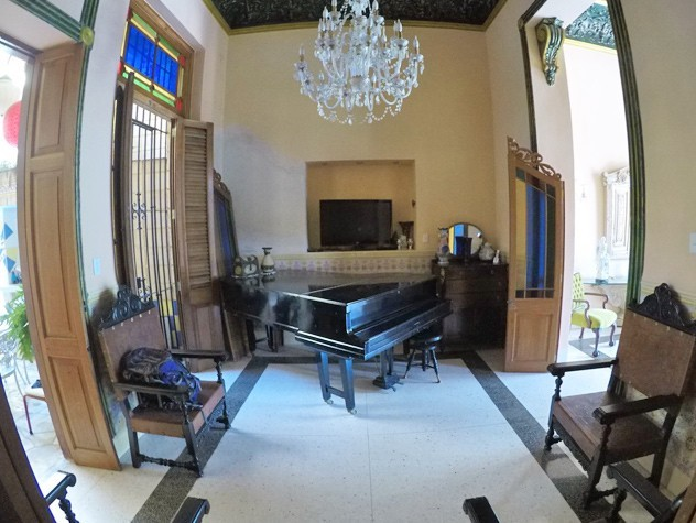 A grand piano in Havana, Cuba