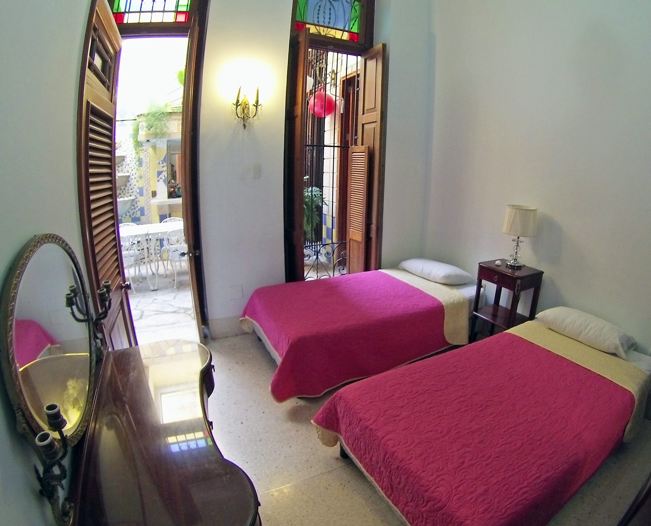 a double room in Vedado, Havana, Cuba