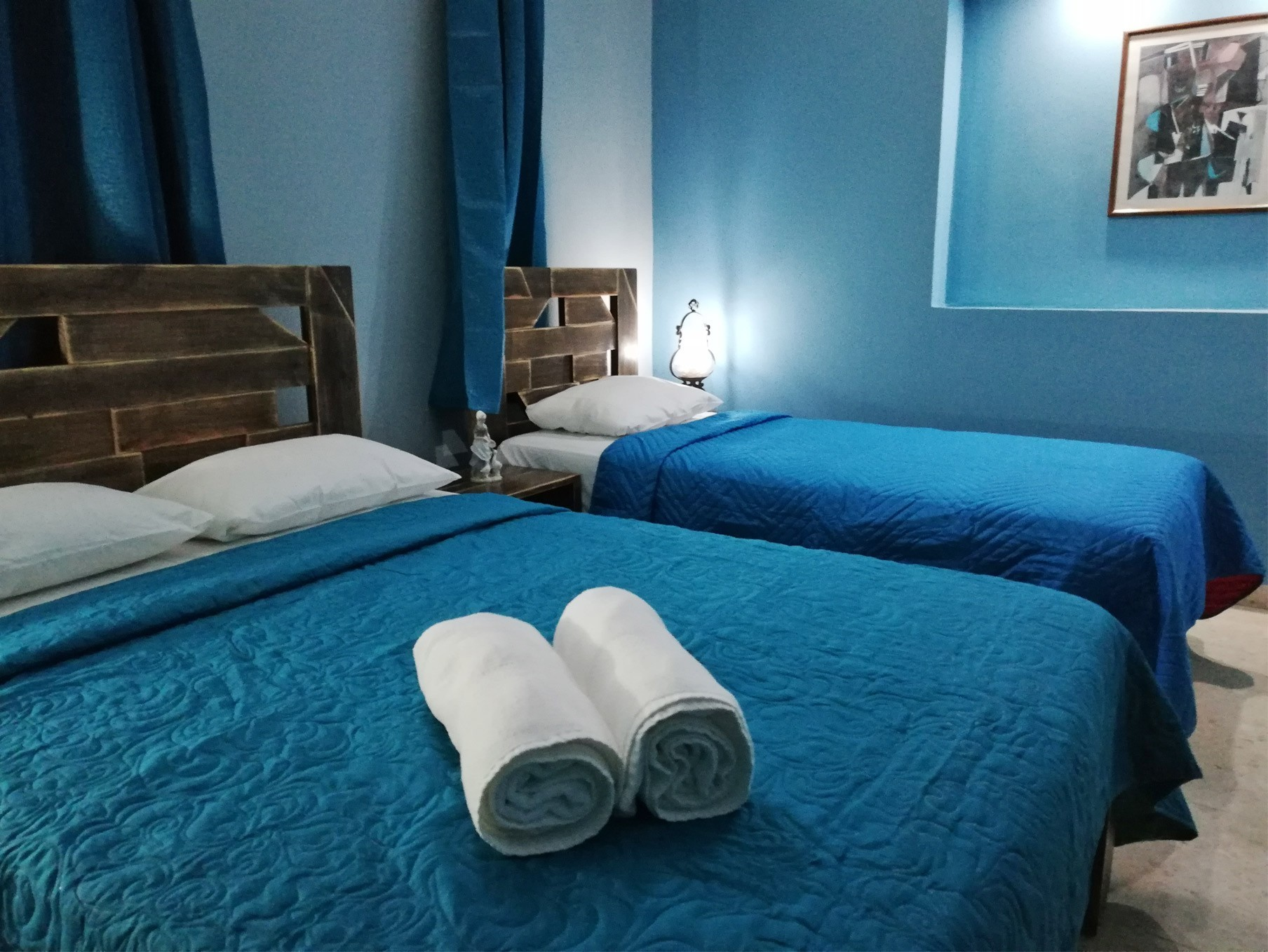 Blue Room in La Quimera boutique hotel in Old Havana