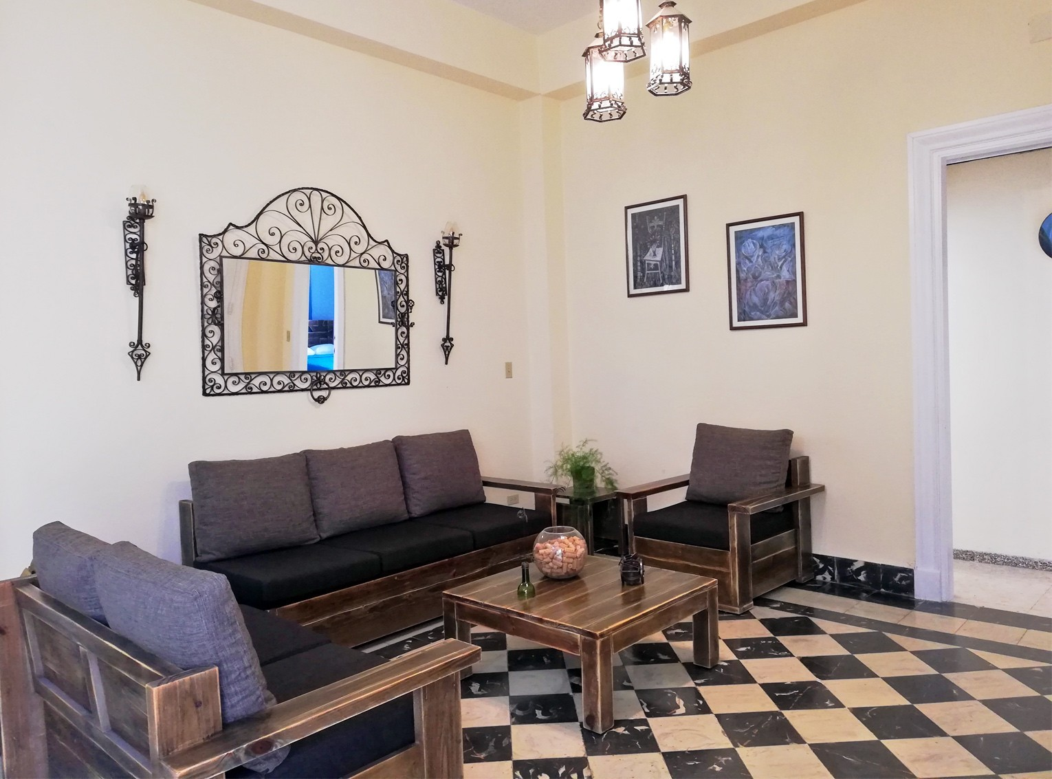 lounge area of Cuba boutique hotel in Old Havana