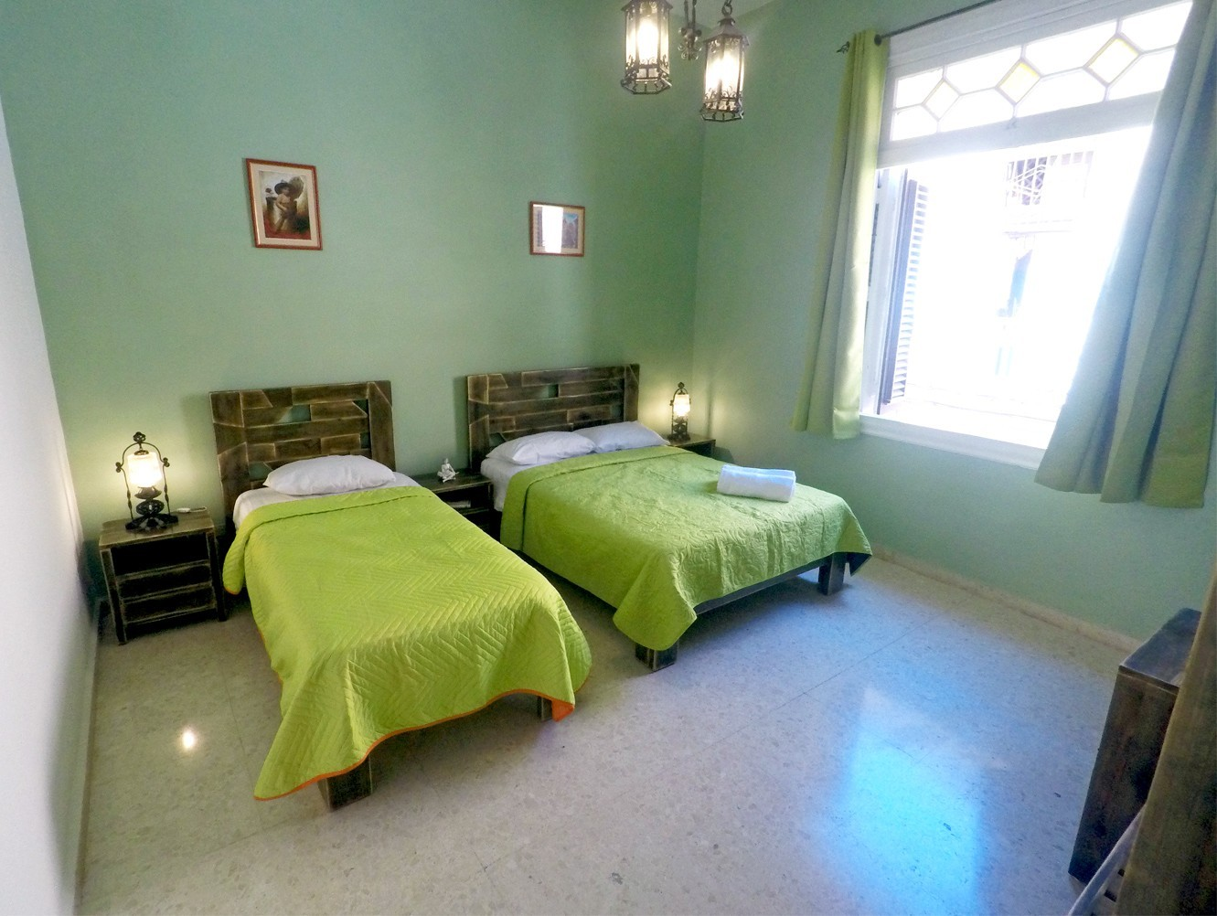 A large light filled room in Old Havana